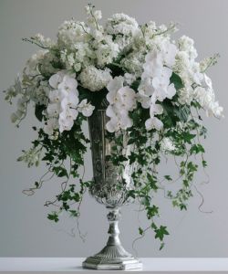 Silver Flower Vase